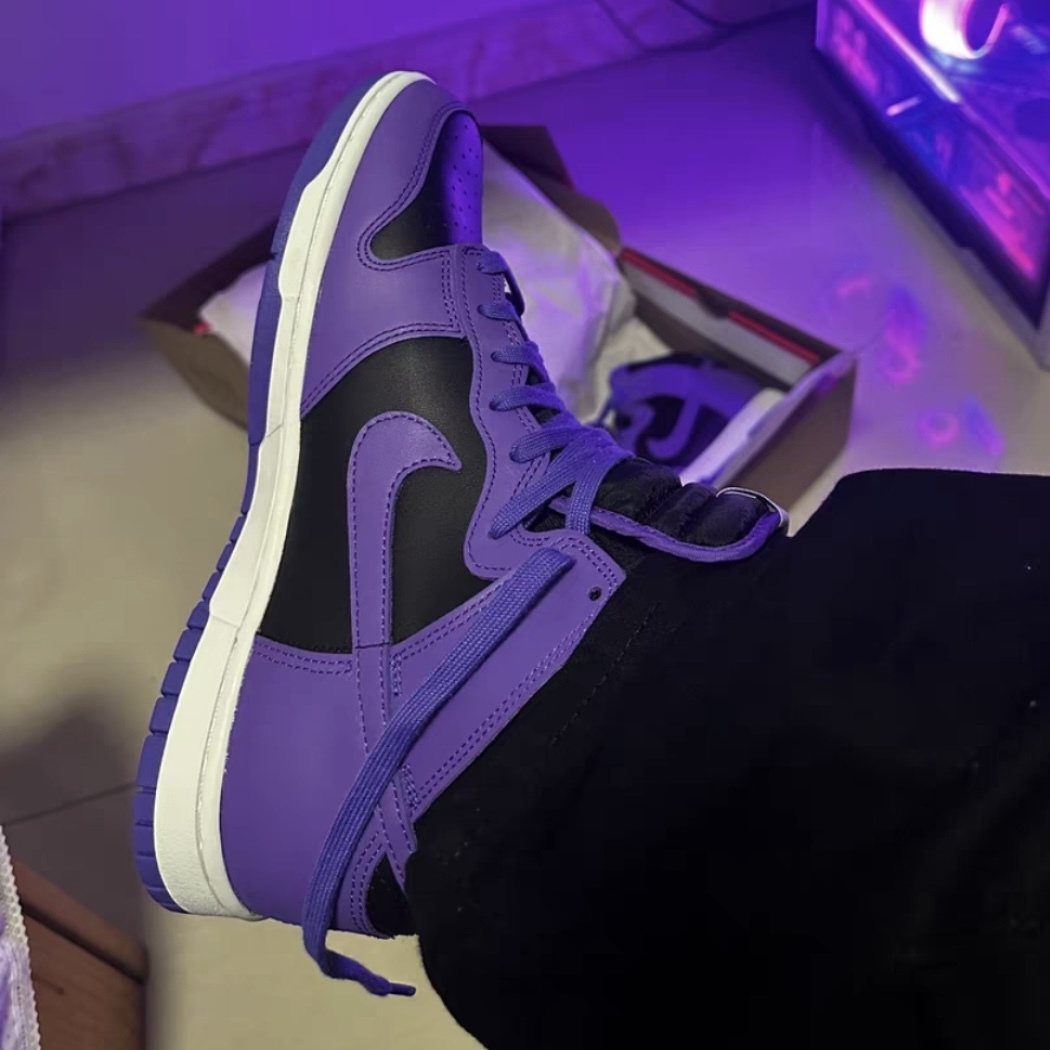 <零碼0418>26cm/26.5cm-NIKE DUNK HIGH 黑紫葡萄 (DV0829500)