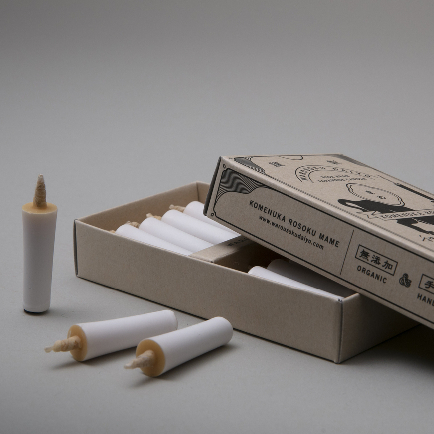 DAIYO 米蠟燭條盒組-白色