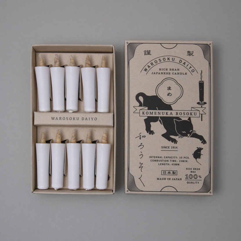DAIYO 米蠟燭條盒組-白色