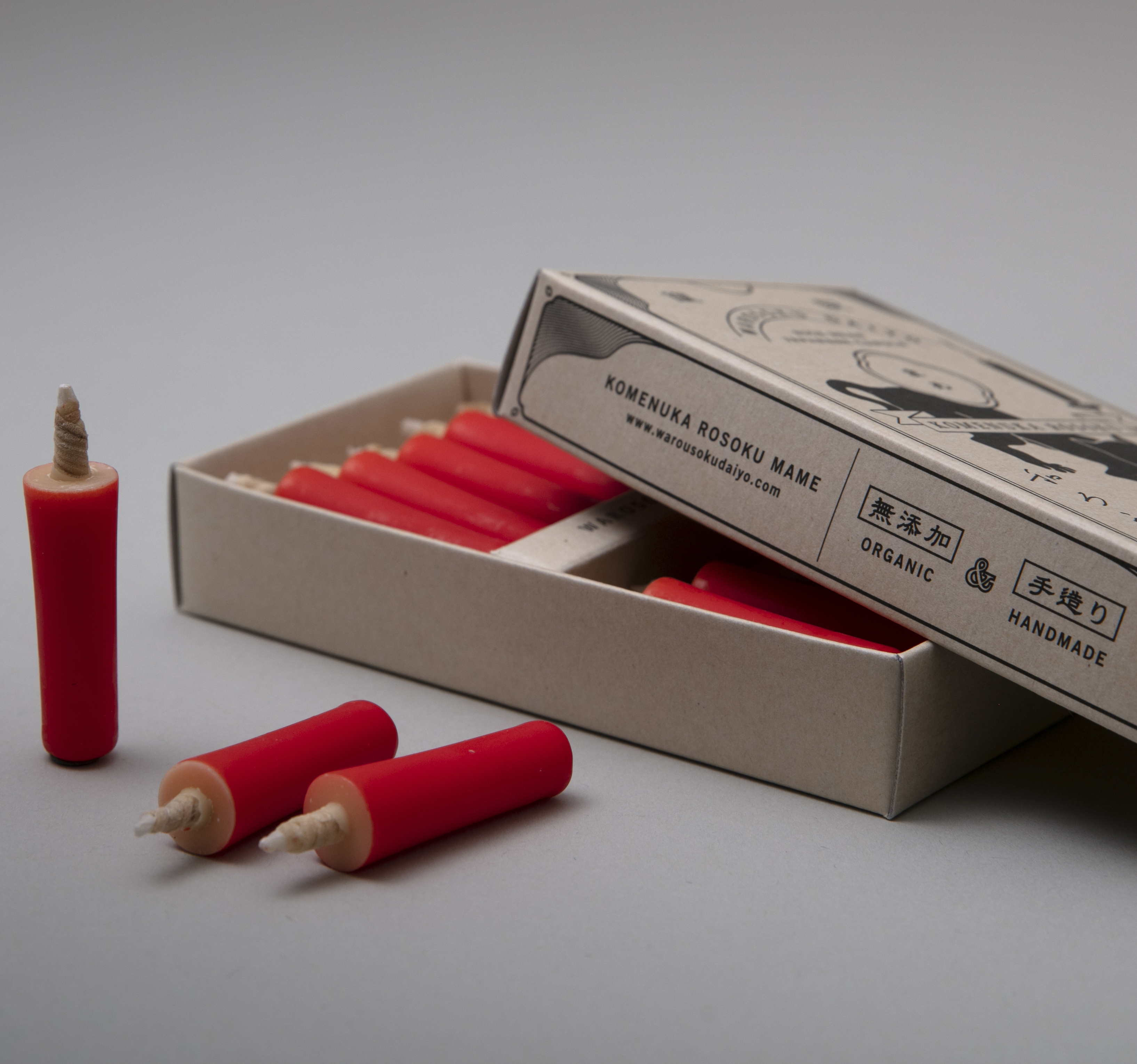 DAIYO 米蠟燭條盒組-紅色