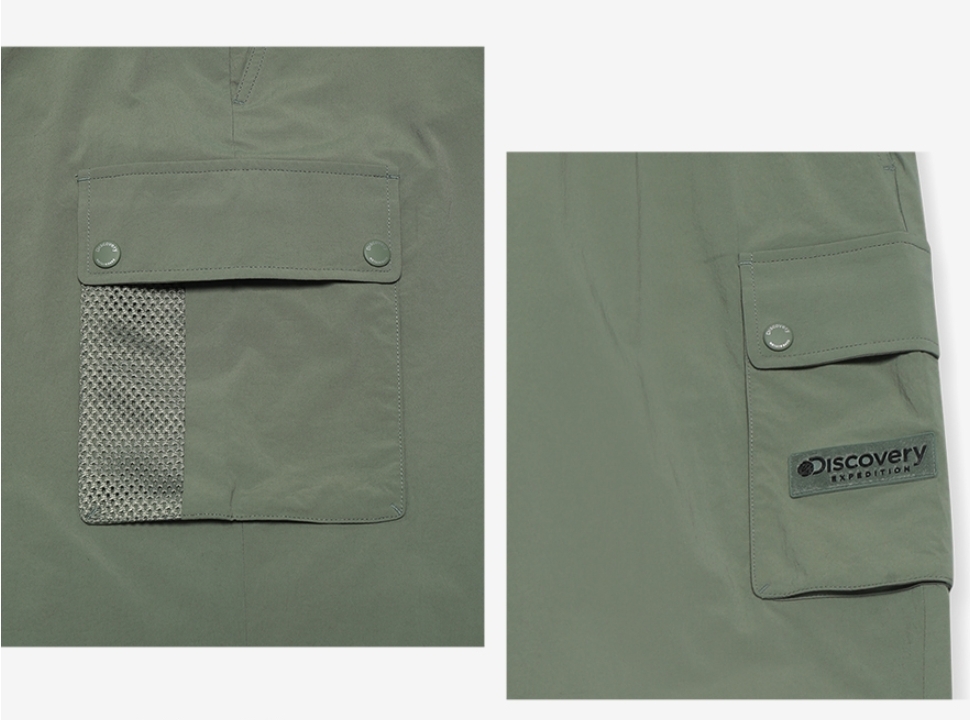 韓國代購 Discovery Expedition Cool Touch 工裝 縮口褲 男 軍綠 MAR-