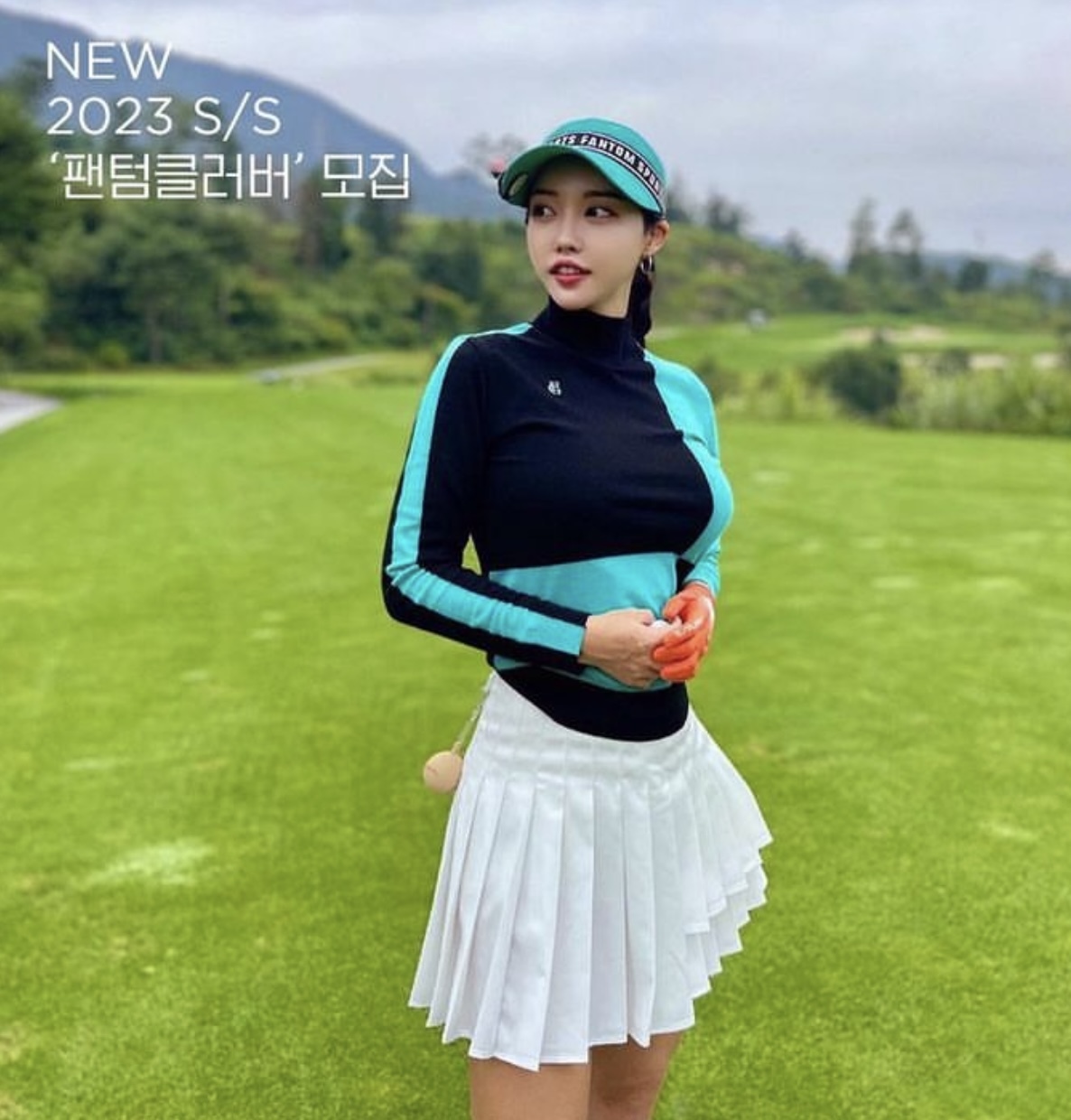 女款 M8 韓版春裝New 折扣/韓國正品FanTom同步/韓風高球徽標飾帶百褶裙褲裙/韓流高爾夫品牌百摺裙褲