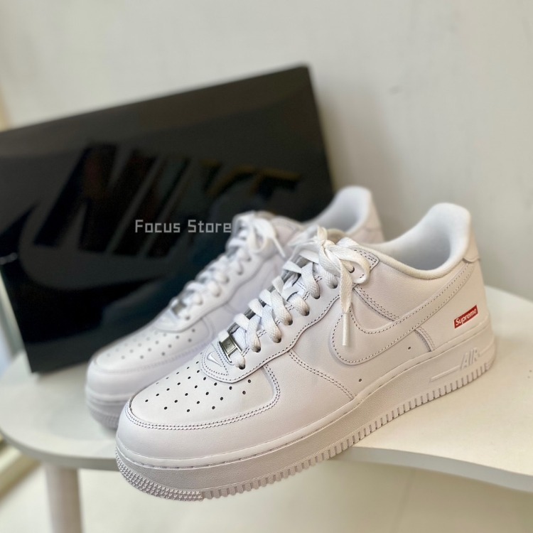 【Focus Store】預購 Supreme x Air Force 1 Low 'Box Logo - White' CU9225-100