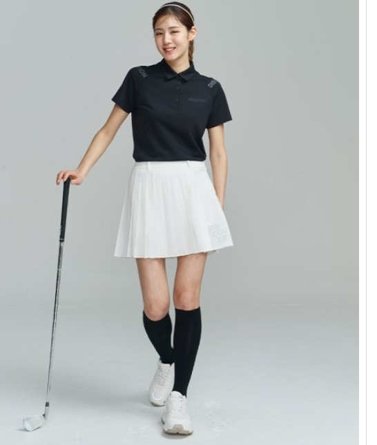 韓國代購 Discovery Expedition 百褶裙 高爾夫裙 LOGO 女 春夏 MAR-