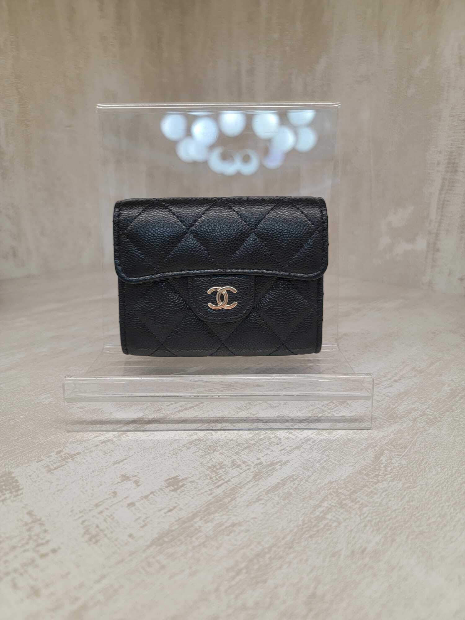 CHANEL AP0220 CARD HOLDER XL 金扣 短身啪鈕款銀包 XL