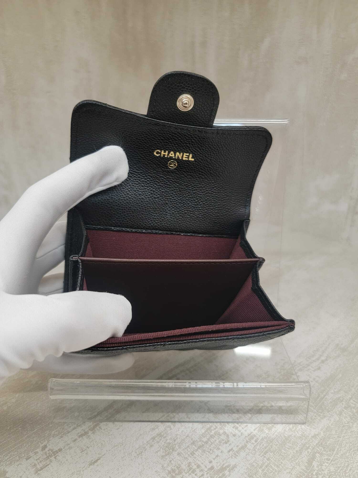 CHANEL AP0220 CARD HOLDER XL 金扣 短身啪鈕款銀包 XL