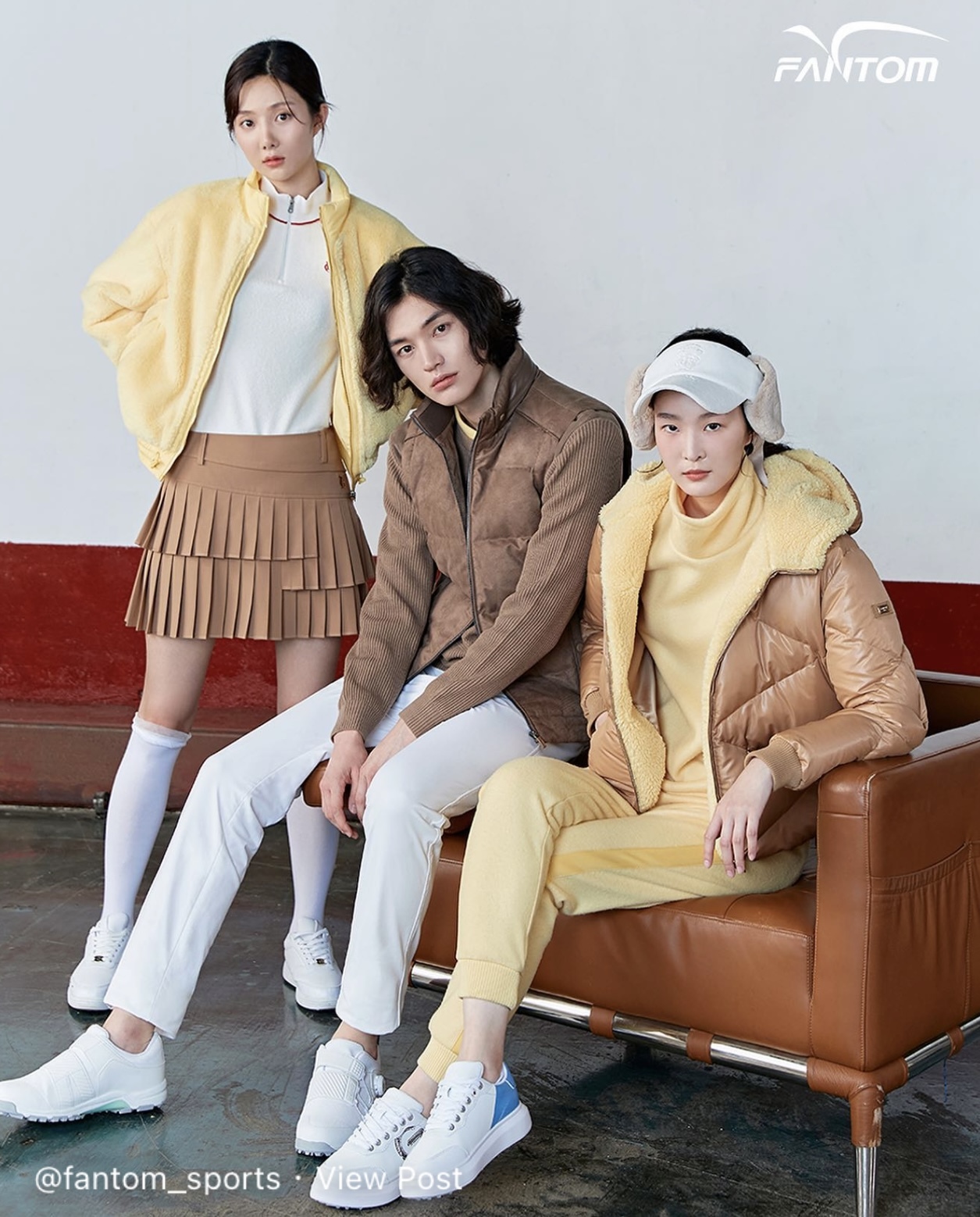 女款 M302 韓國正品FanTom同步/韓風高球三重褶裙褲裙/韓流高爾夫品牌百摺裙褲