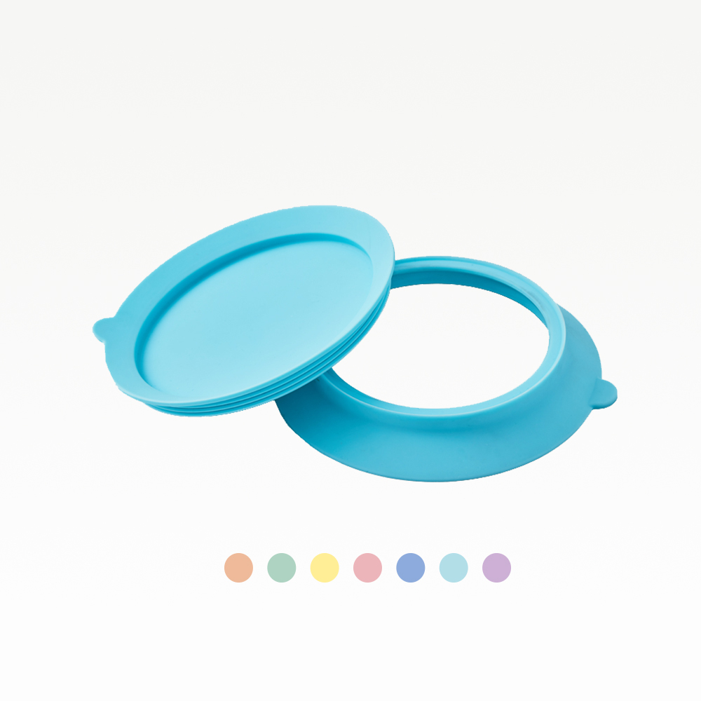 【little.b】吸盤碗配件組 上蓋＋吸盤各1｜316雙層不鏽鋼系列｜多種顏色