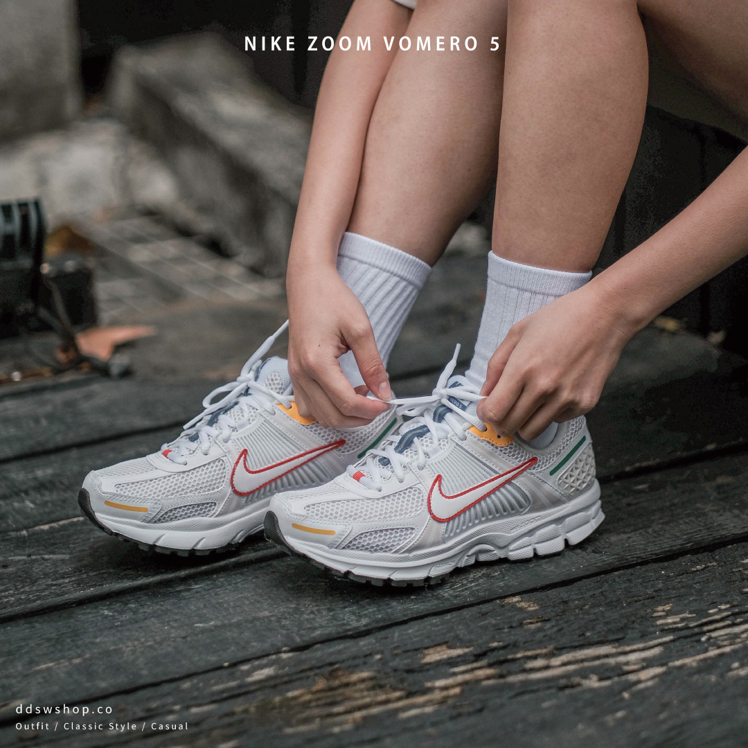Nike Zoom Vomero 5 復古 機能 彩虹線條 白 FN3446-111