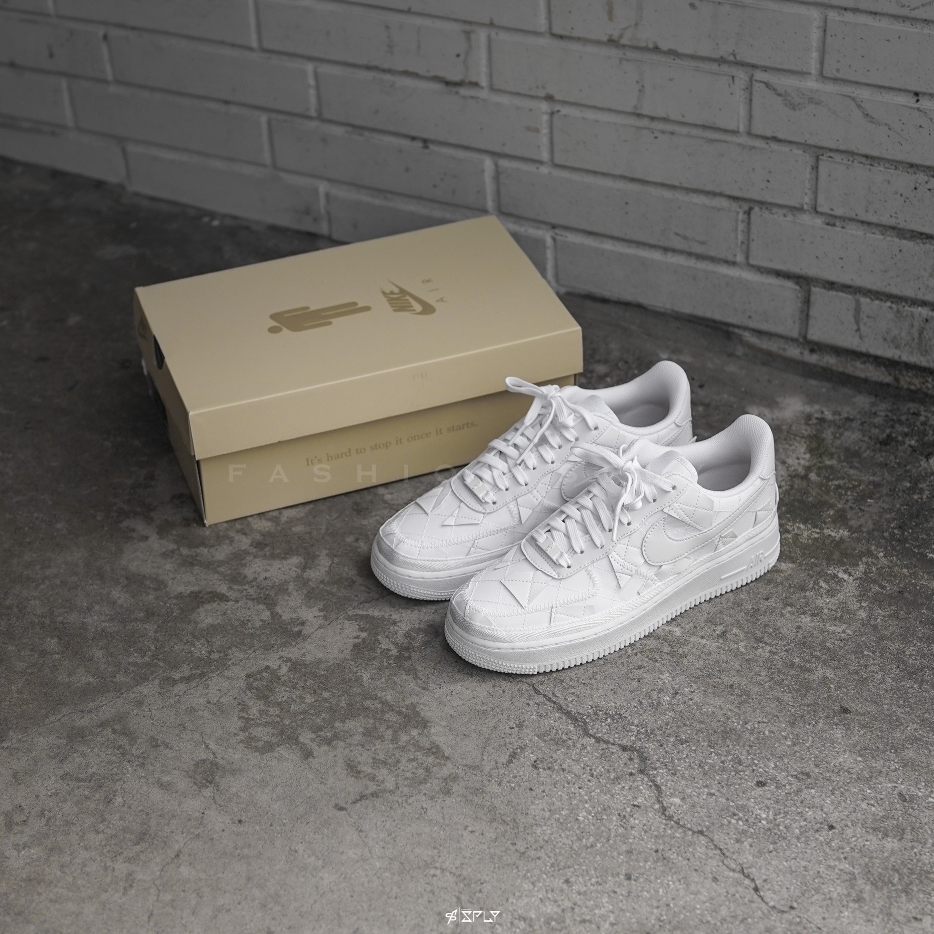 Billie Eilish x Nike Air Force 1 White 馬賽克 全白 DZ3674-100