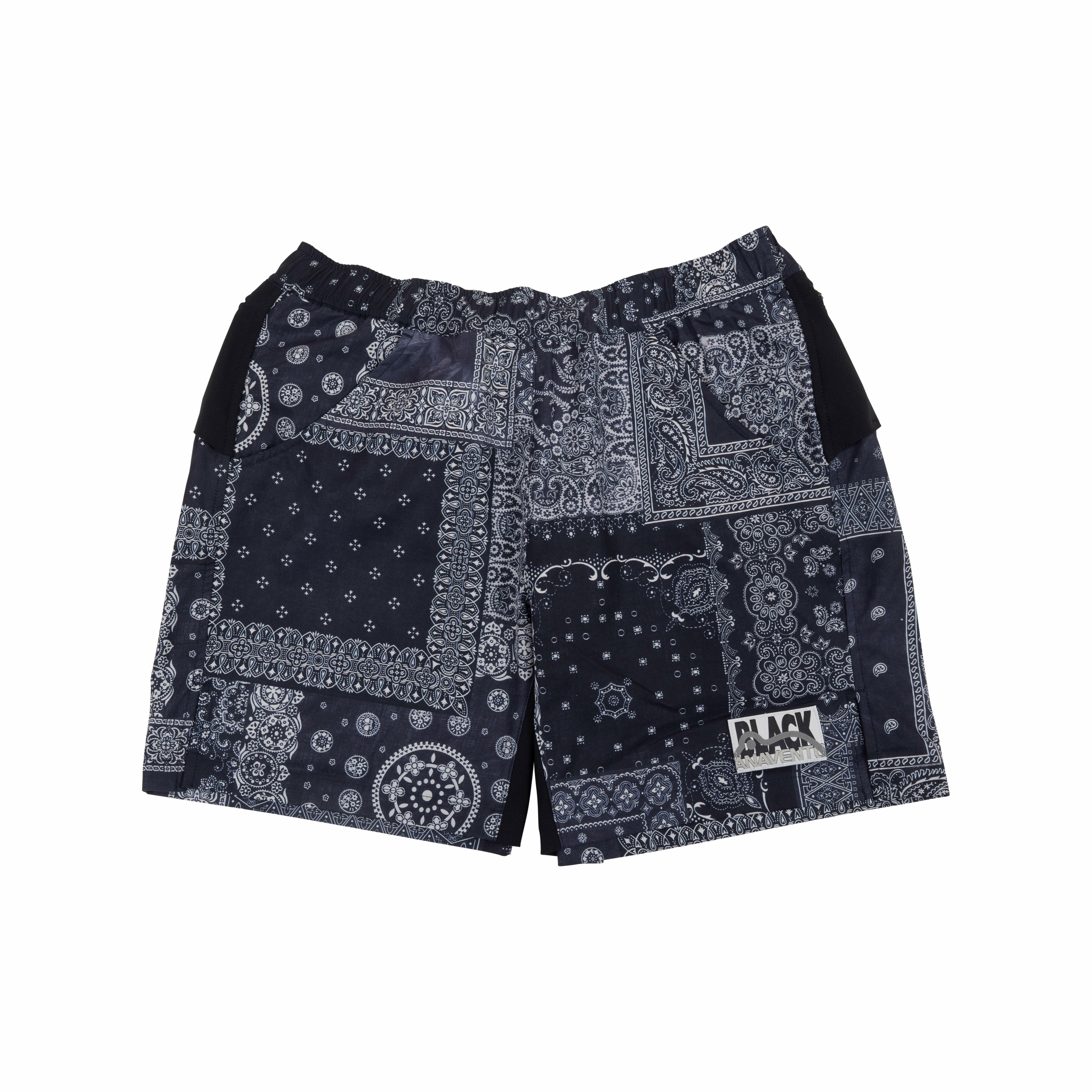 RANOR BANDANA CRAZY MIDDLE SHORTS BFSCL-004 BLACK