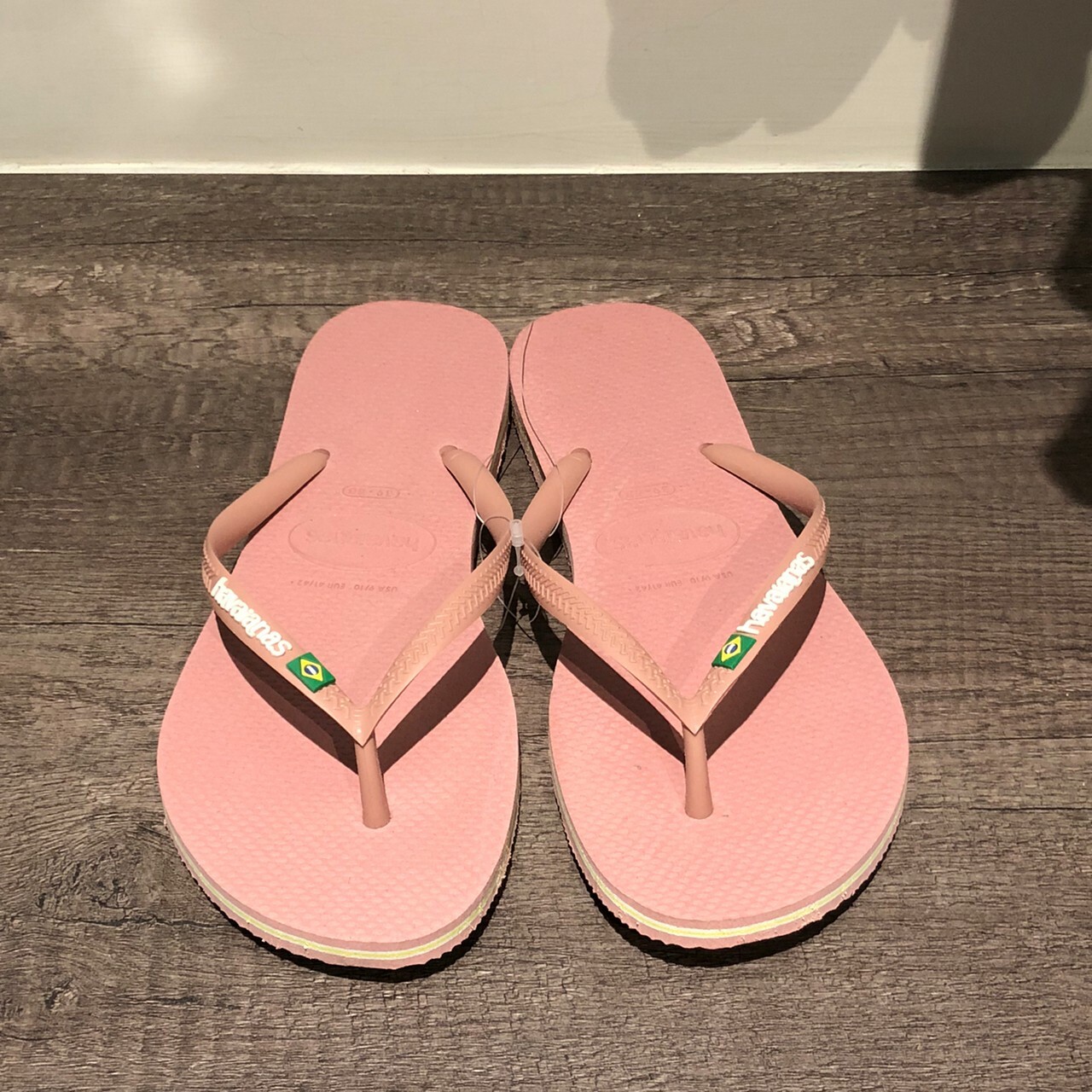 Havaianas 哈瓦仕 拖鞋 夾腳拖 國旗 女鞋 粉色 4140713-3544