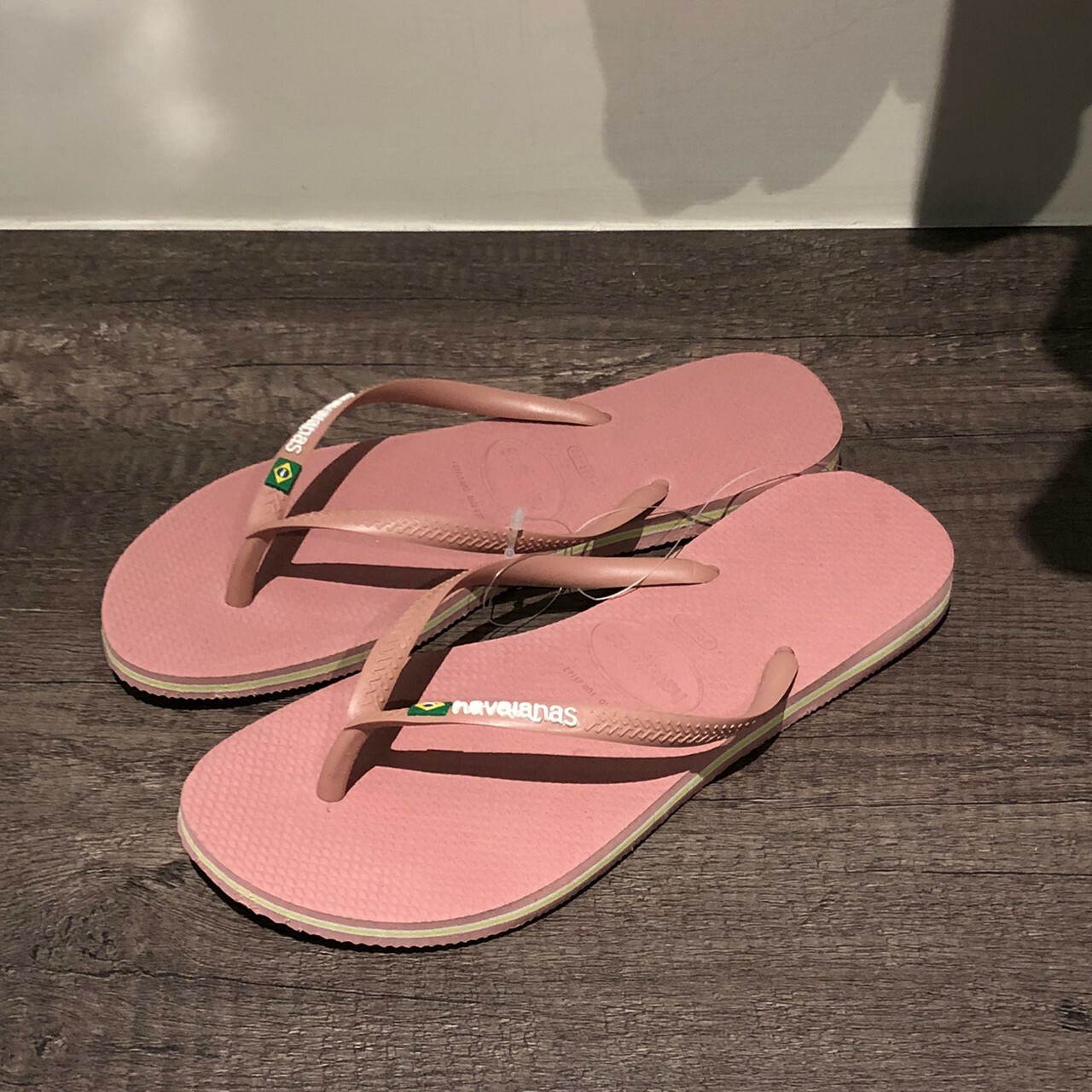 Havaianas 哈瓦仕 拖鞋 夾腳拖 國旗 女鞋 粉色 4140713-3544