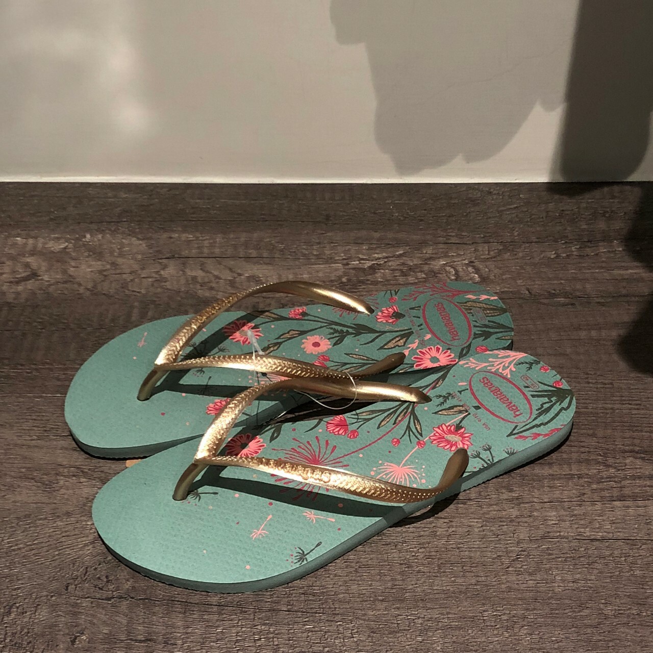 Havaianas 哈瓦仕 拖鞋 夾腳拖 花卉 女鞋 薄荷綠 4132823-1809