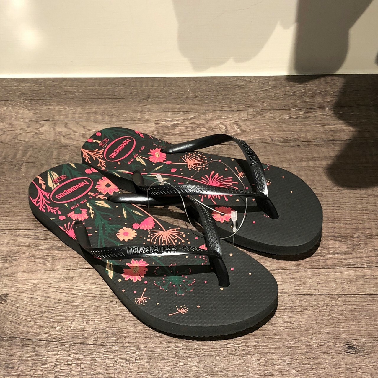 Havaianas 哈瓦仕 拖鞋 夾腳拖 花卉 女鞋 黑色 4132823-1191