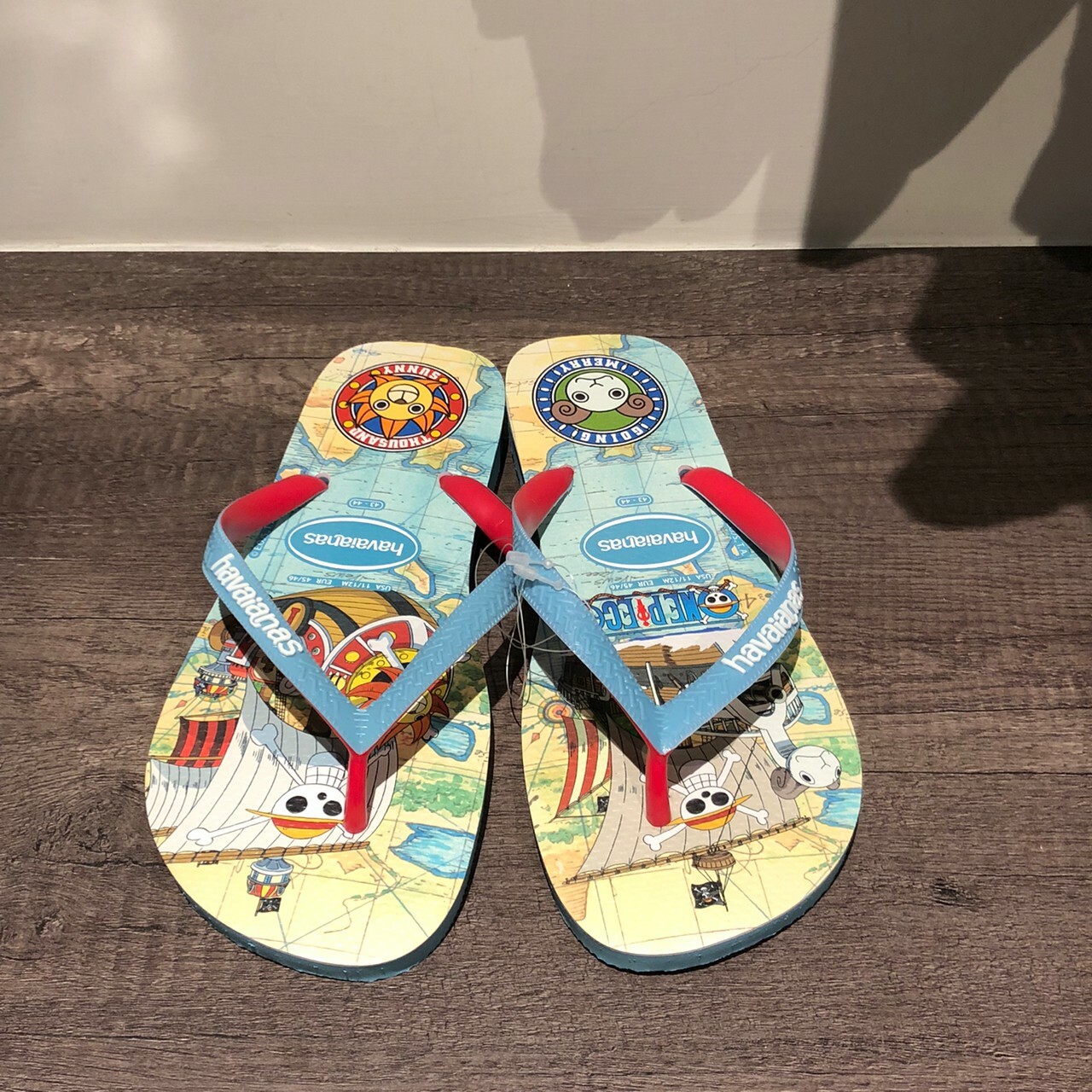 Havaianas 哈瓦仕 拖鞋 夾腳拖 海賊王 航海王 藍 男款 4148238-1808