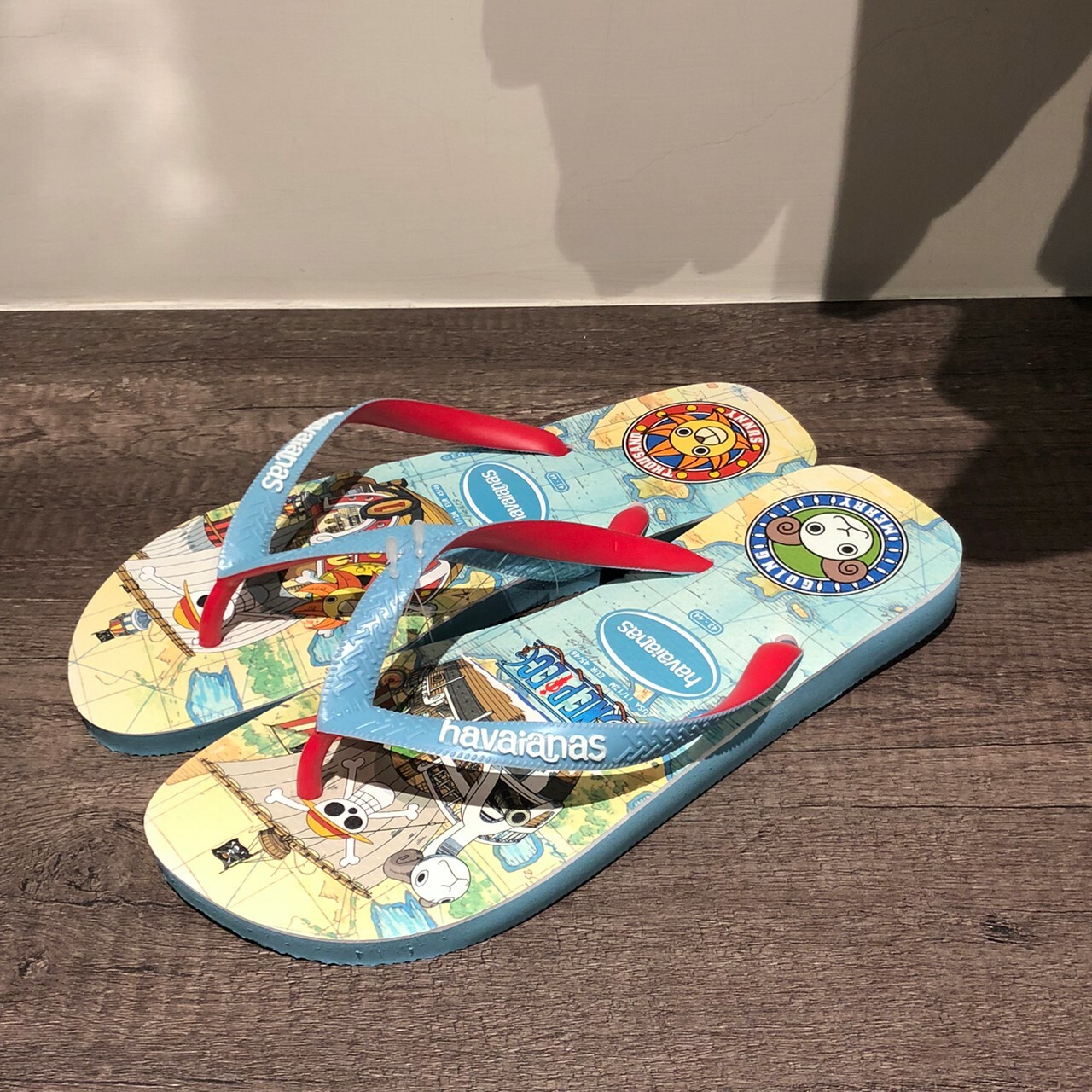 Havaianas 哈瓦仕 拖鞋 夾腳拖 海賊王 航海王 藍 男款 4148238-1808