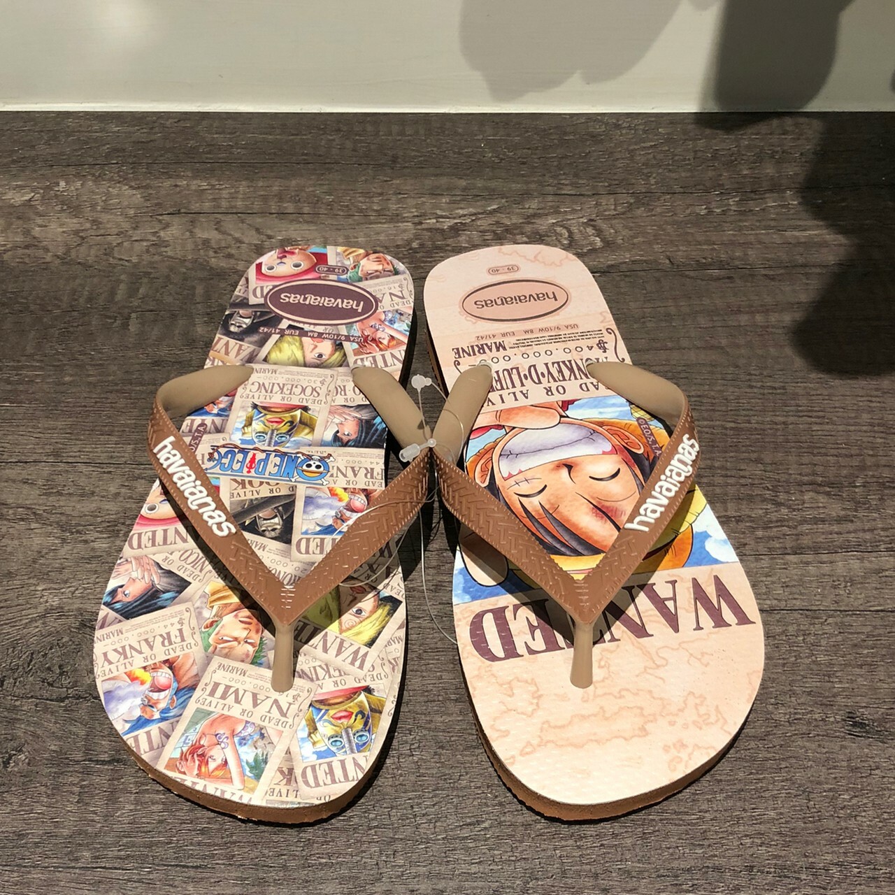 Havaianas 哈瓦仕 拖鞋 夾腳拖 海賊王 航海王 魯夫 卡其 男款 4148238-1976