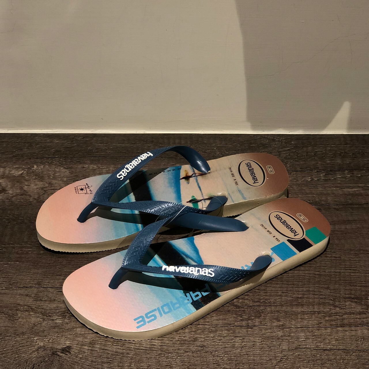 Havaianas 哈瓦仕 拖鞋 夾腳拖 沙灘 攝影系列 男鞋 沙藍色 4127920-2595