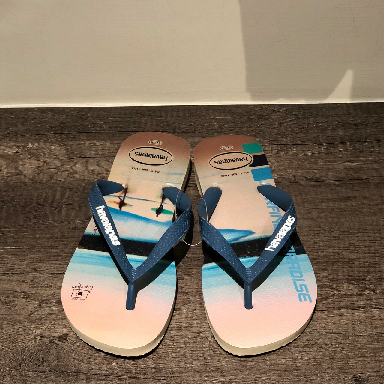 Havaianas 哈瓦仕 拖鞋 夾腳拖 沙灘 攝影系列 男鞋 沙藍色 4127920-2595