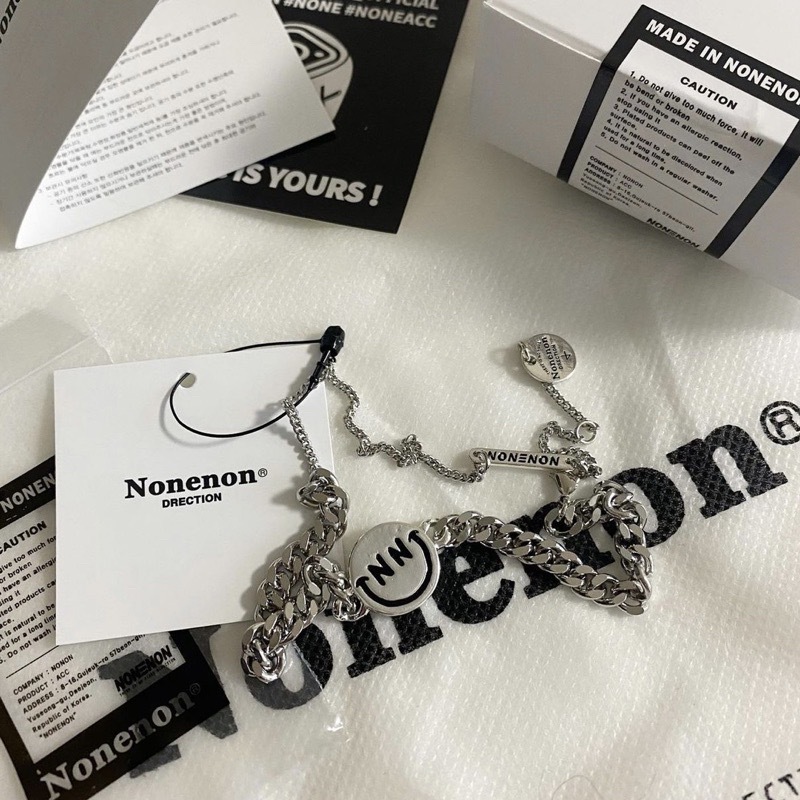 <預購> 韓國Nonenon BLACK SMILE黑色微笑 項鍊 戒指 手鍊