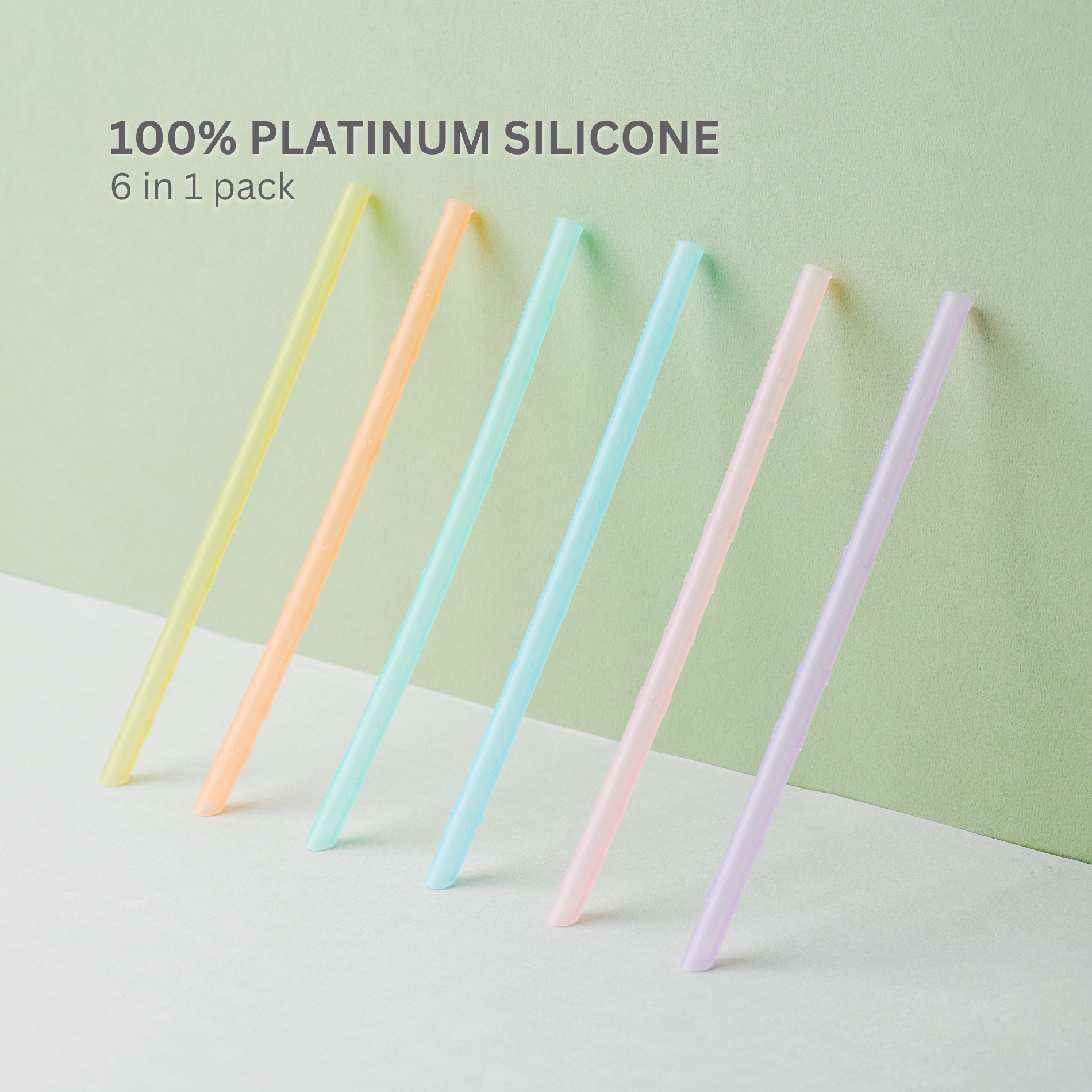 Viida JOY Silicone Straw Set of 6