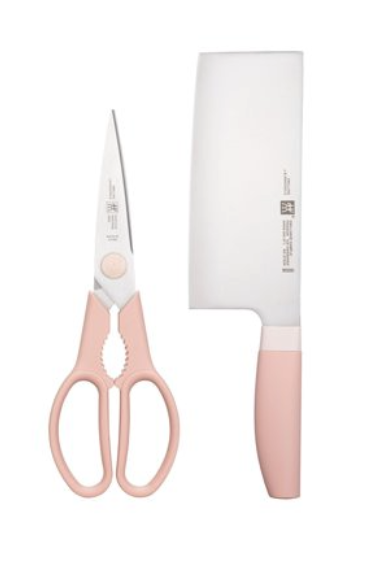 【粉紅控】德國孖人牌 ZWILLING 粉紅系列 2 件刀剪套裝