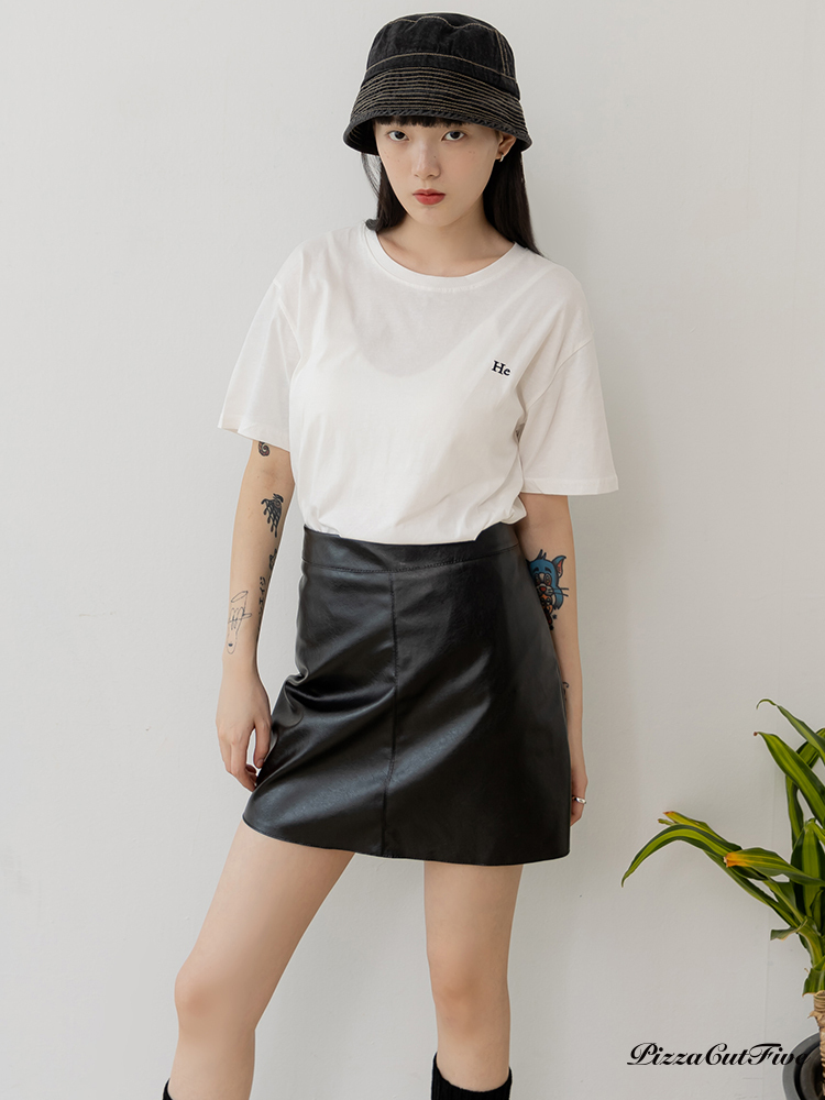 [SALE]皮革設計短裙 ThePeacePiece TPP231491015