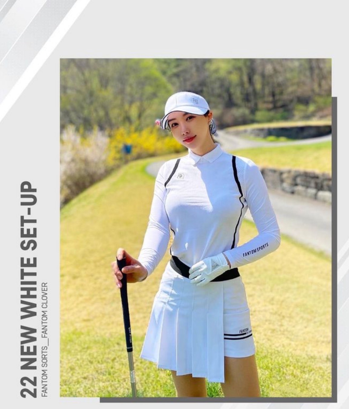 女款 M8 韓版New折扣/韓國正品FanTom同步/韓風高球超正酷感交錯一片百褶裙裙褲/韓流高爾夫網美推薦