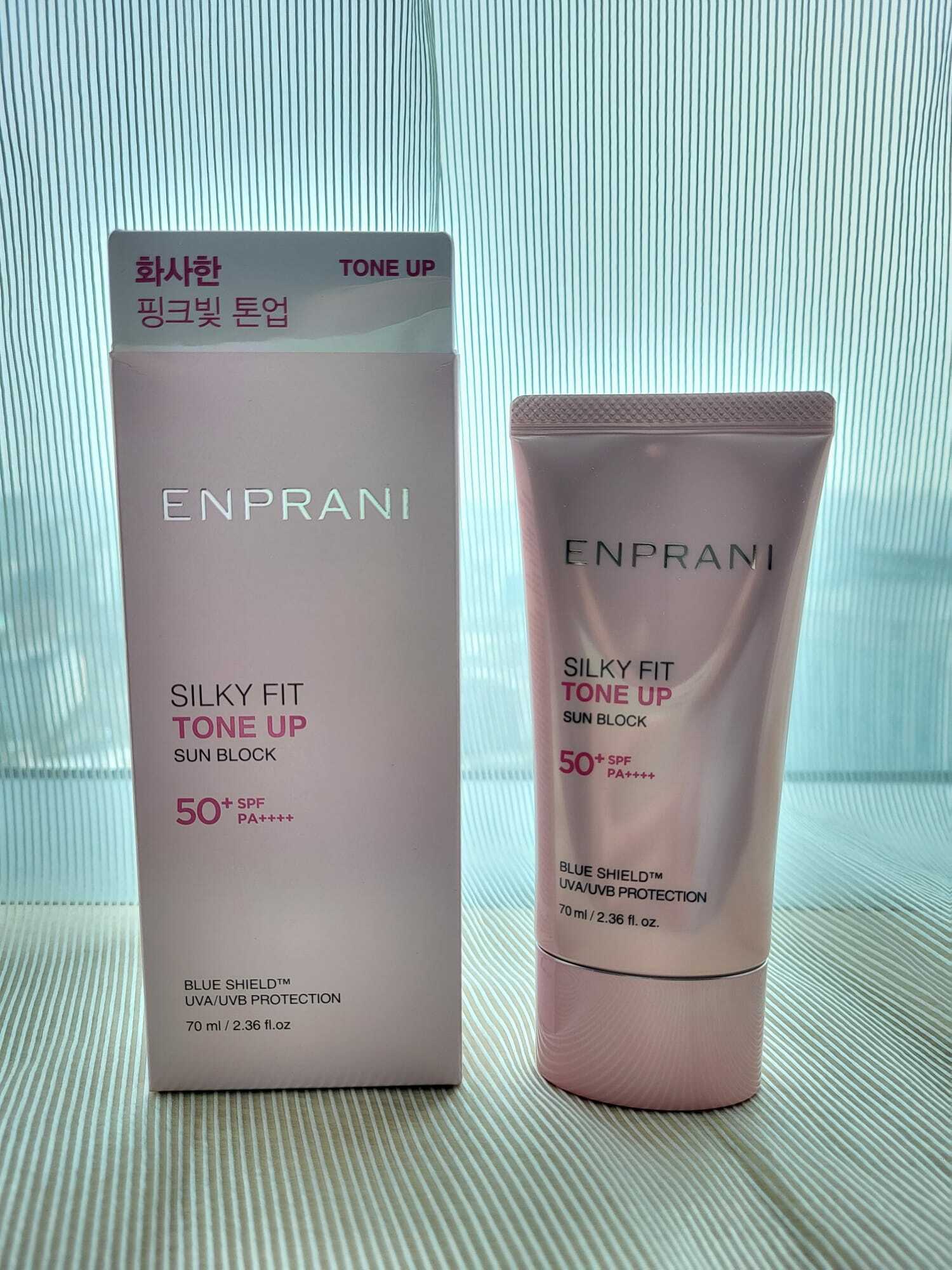 Enprani - Silky fit tone up sun block 50+ SPF PA++++ (70ml)