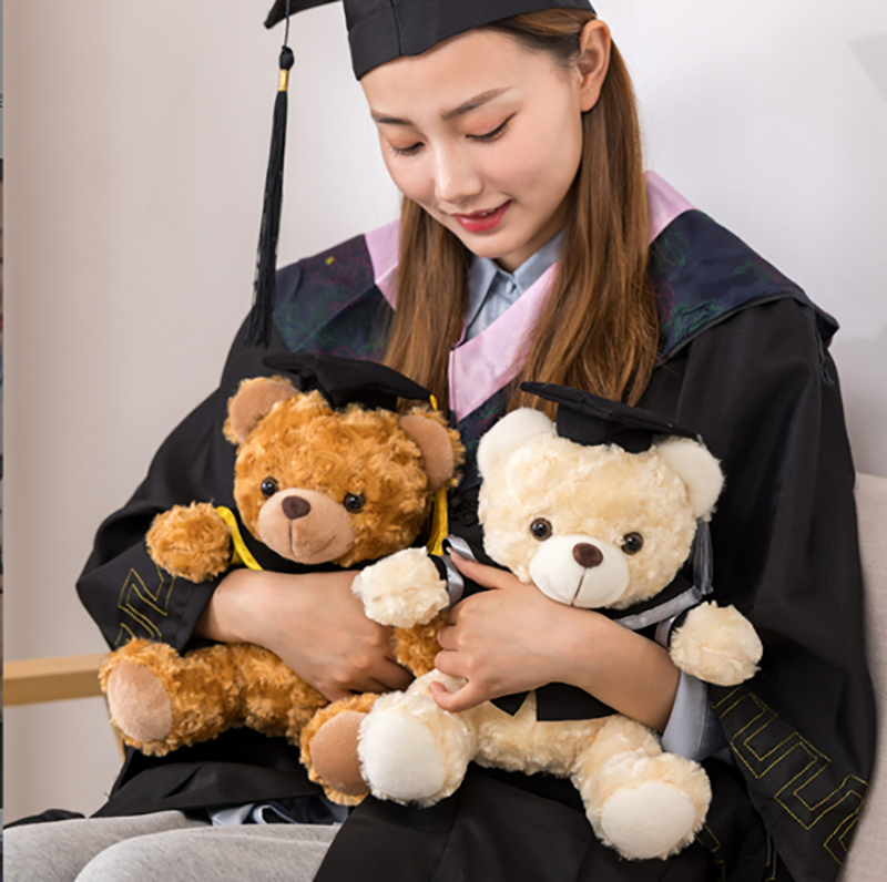 泰迪畢業熊 升級送全彩LOGO B4756