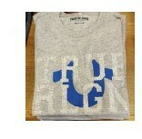 [S] TRUE RELIGION CRYSTAL TRUE RELIGION CREW TEE,HEATHER GREY, 206258-HEATHER GREY (STR112)