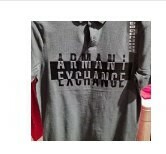 [S] ARMANI EXCHANGE BIG LOGO LETTERING FRONT POLO SHIRT,DARK GREEN, 7VZFFKZJL4Z-1863, FINAL SALE (SAX150)