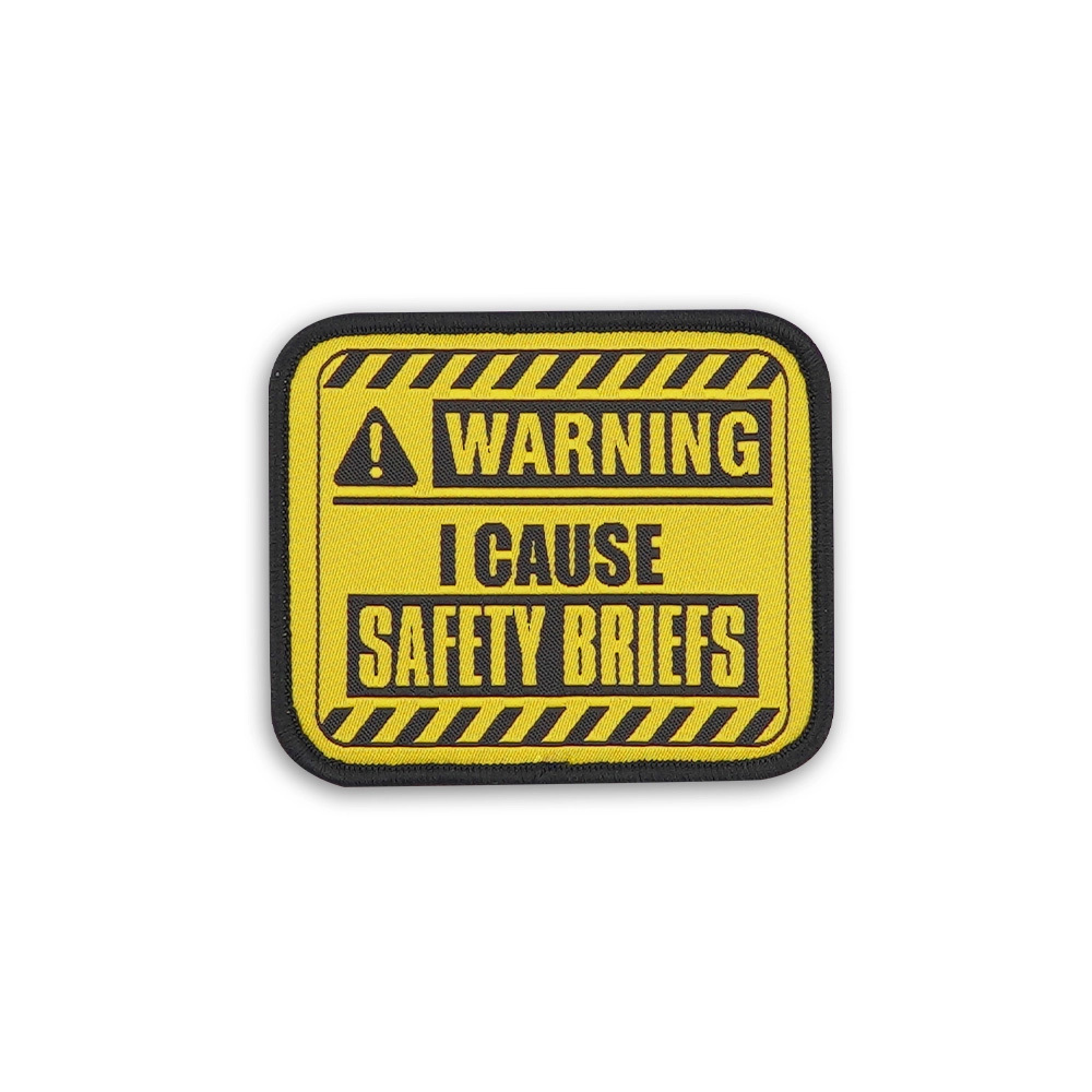 bagrun戰術風格魔術貼布章-A141B-警告標示-安全警告