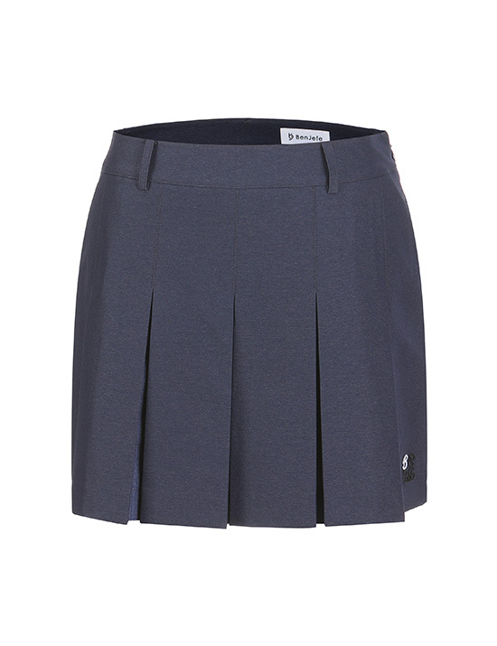 女款 M10【韓版春裝上市】7折起/正韓Benjefe Golf同步/時尚英倫風牛仔A字褶皺裙褲/高爾夫球女裝