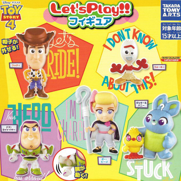 日本🇯🇵T-arts 玩具總動員4 Q版 一起來玩吧 扭蛋公仔