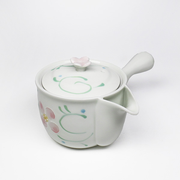 【有田燒】一珍唐草雀口 橫手急須0.32L