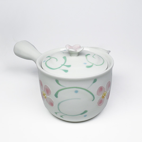 【有田燒】一珍唐草雀口 橫手急須0.32L