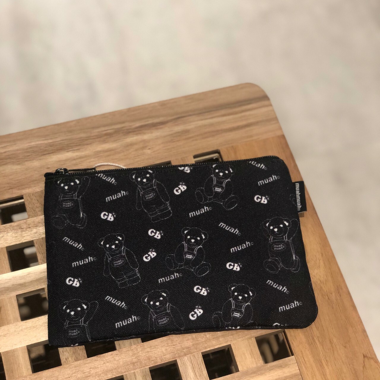 muahmuah 泰迪熊滿版 手拿包 1522-1227