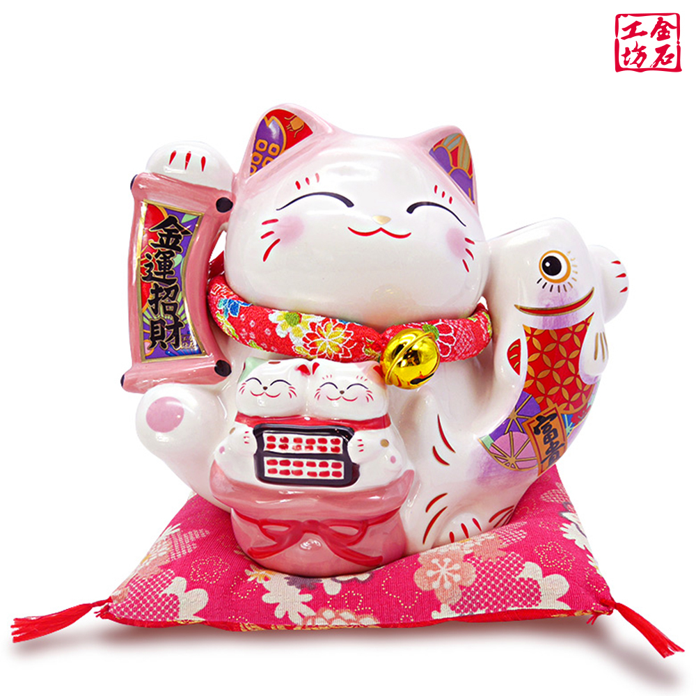 【金石工坊】富貴有餘招財貓撲滿