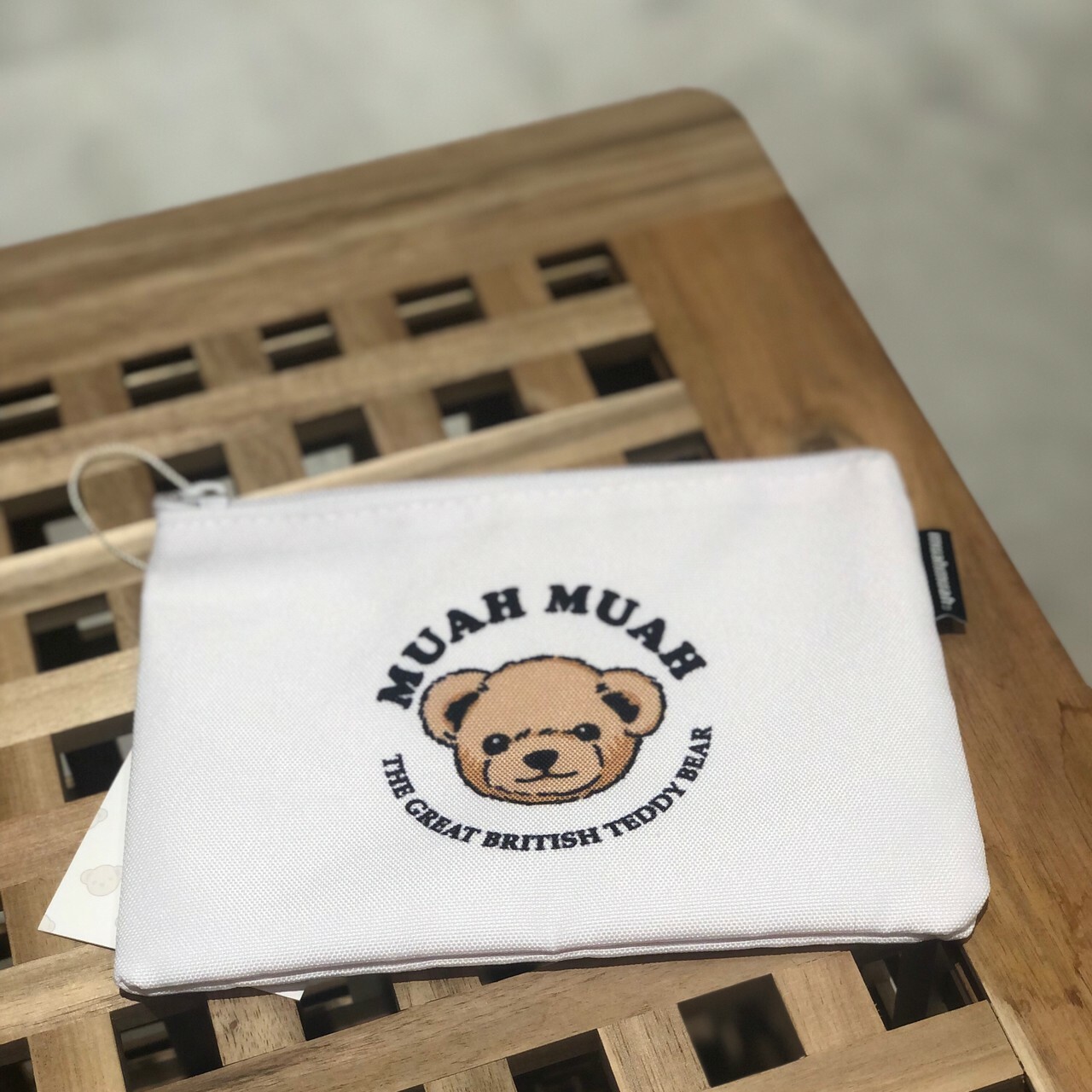 muahmuah 泰迪熊大頭 手拿包 MUA21704