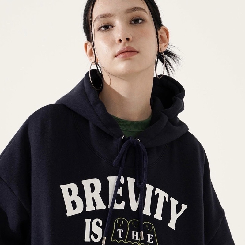 <預購> 韓國TWN 高磅電繡機智靈魂刷毛帽T