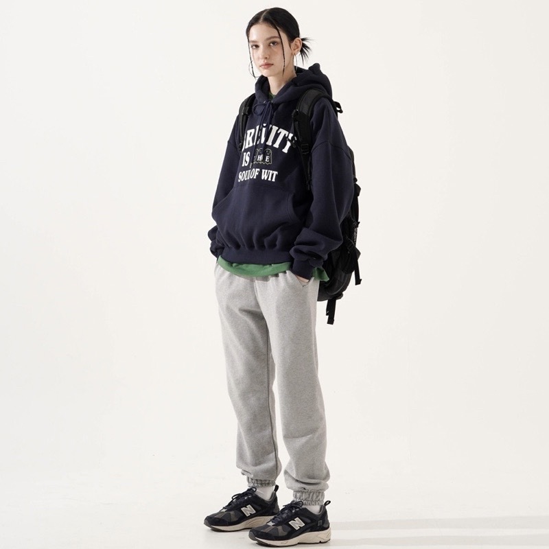 <預購> 韓國TWN 高磅電繡機智靈魂刷毛帽T