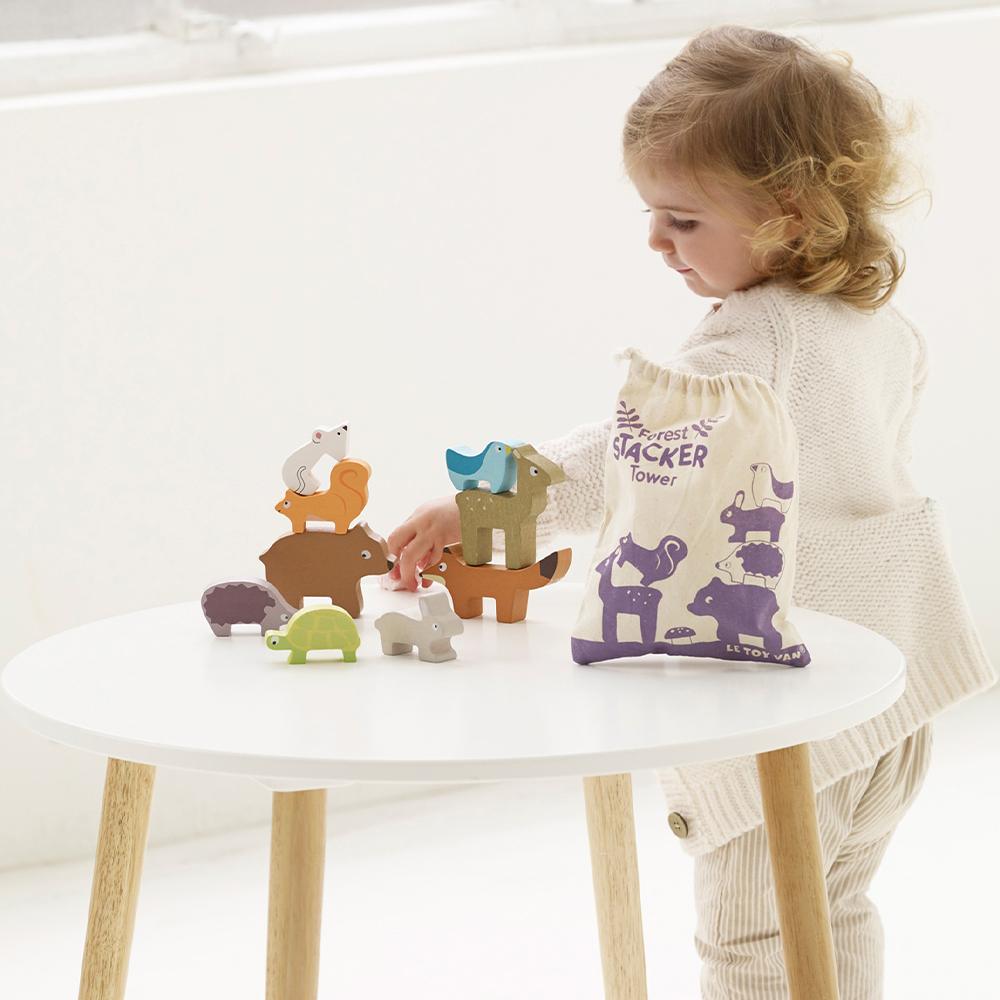 【英國 Le Toy Van】森林動物疊疊平衡啟蒙玩具
