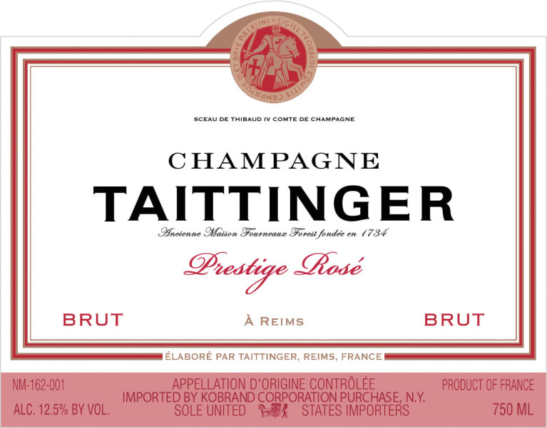 Taittinger Brut Prestige Rose (Gift Box) (RP91)