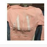 [S] ARMANI EXCHANGE LOGO CREW NECK SWEATSHIRT,PINK, 8NYM02YJ68Z1-14AH (SAX159)