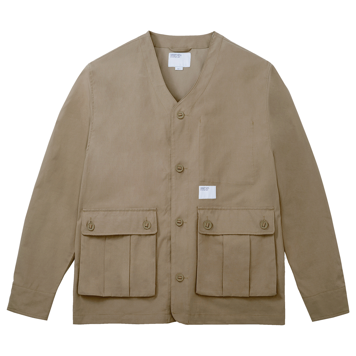 2023SS CARHARTT WIP Railway Shirt Jac 無領 兩口袋 工裝 襯衫 A231024