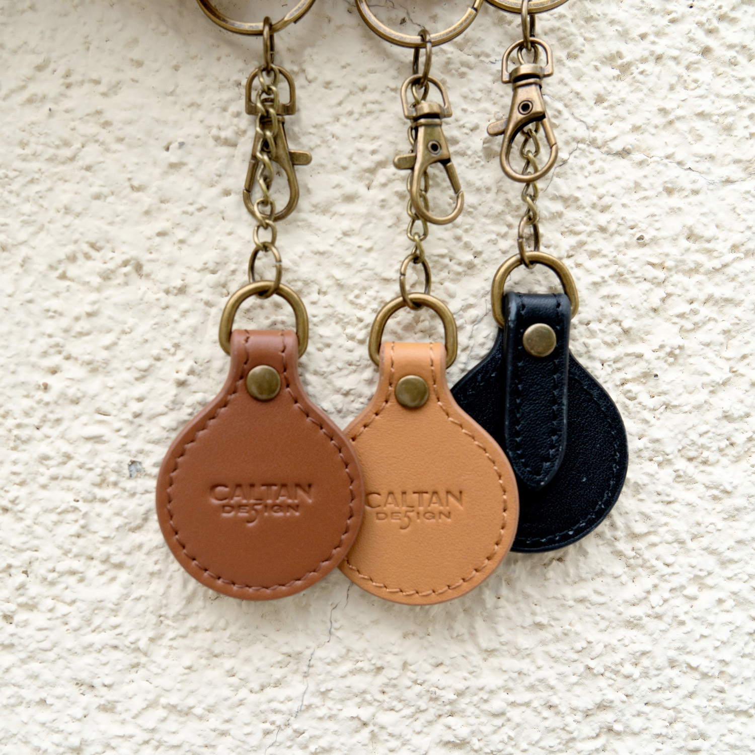 真皮水滴型鑰匙圈-多色(933502)