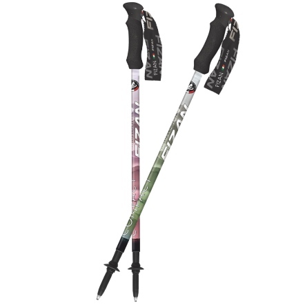 【FIZAN】超輕三節式登山杖 雙色雲海 2入特惠組 / FZS22.7102.ESC