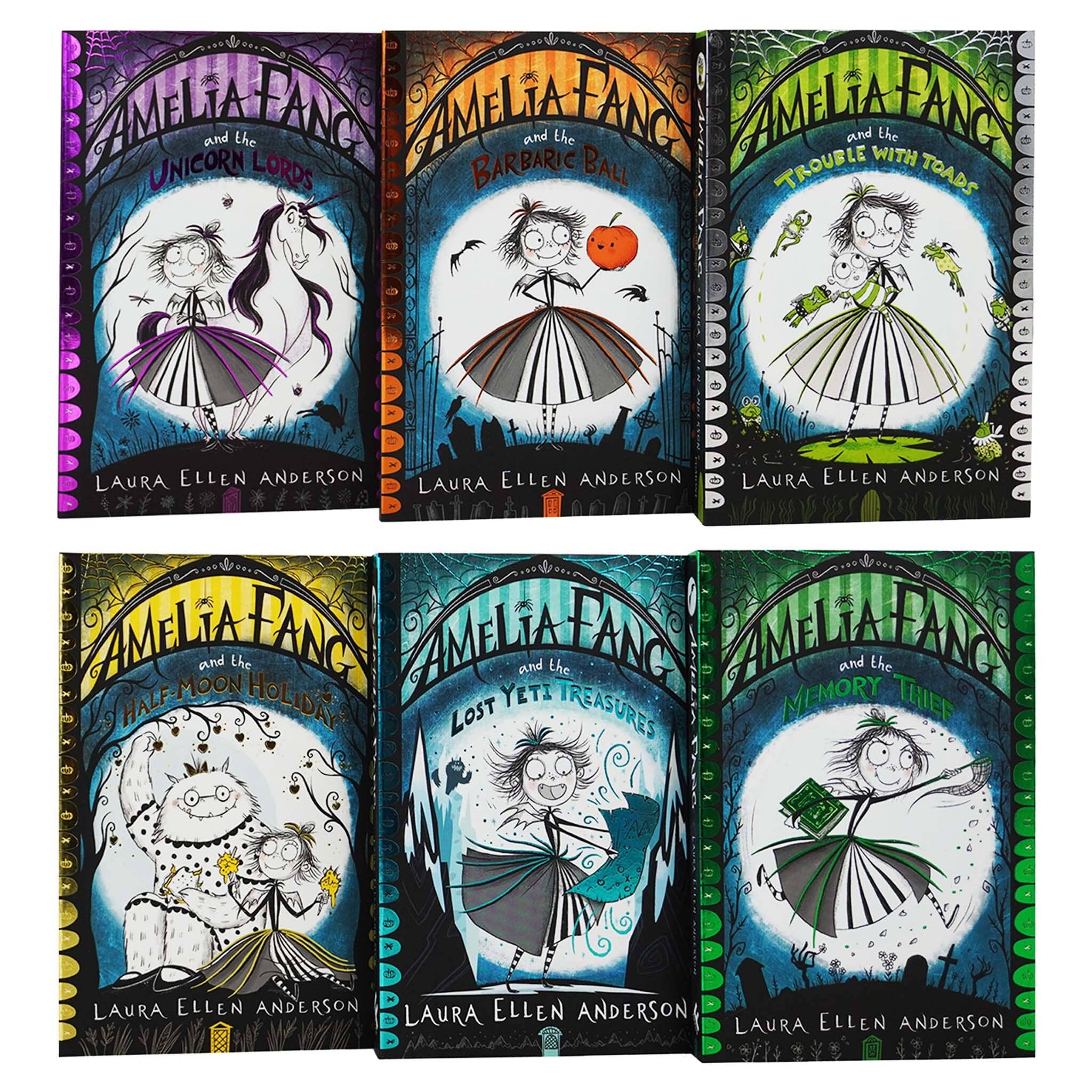 Amelia Fang Series by Laura Ellen Anderson 6 Books Collection Set - Ages 7-9 - Paperback